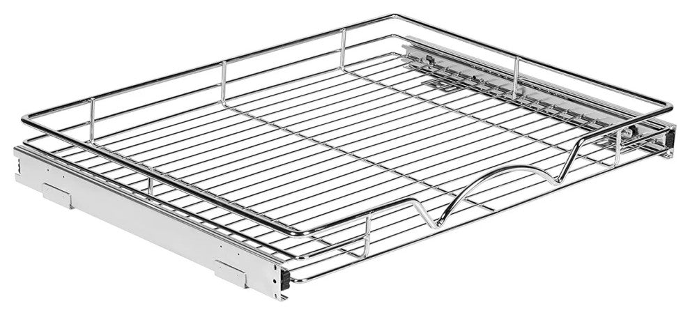 TARTO Pull Out Cabinet Organizer, Heavy Duty -Lifetime Limited Warranty - Steel, 26"x21"