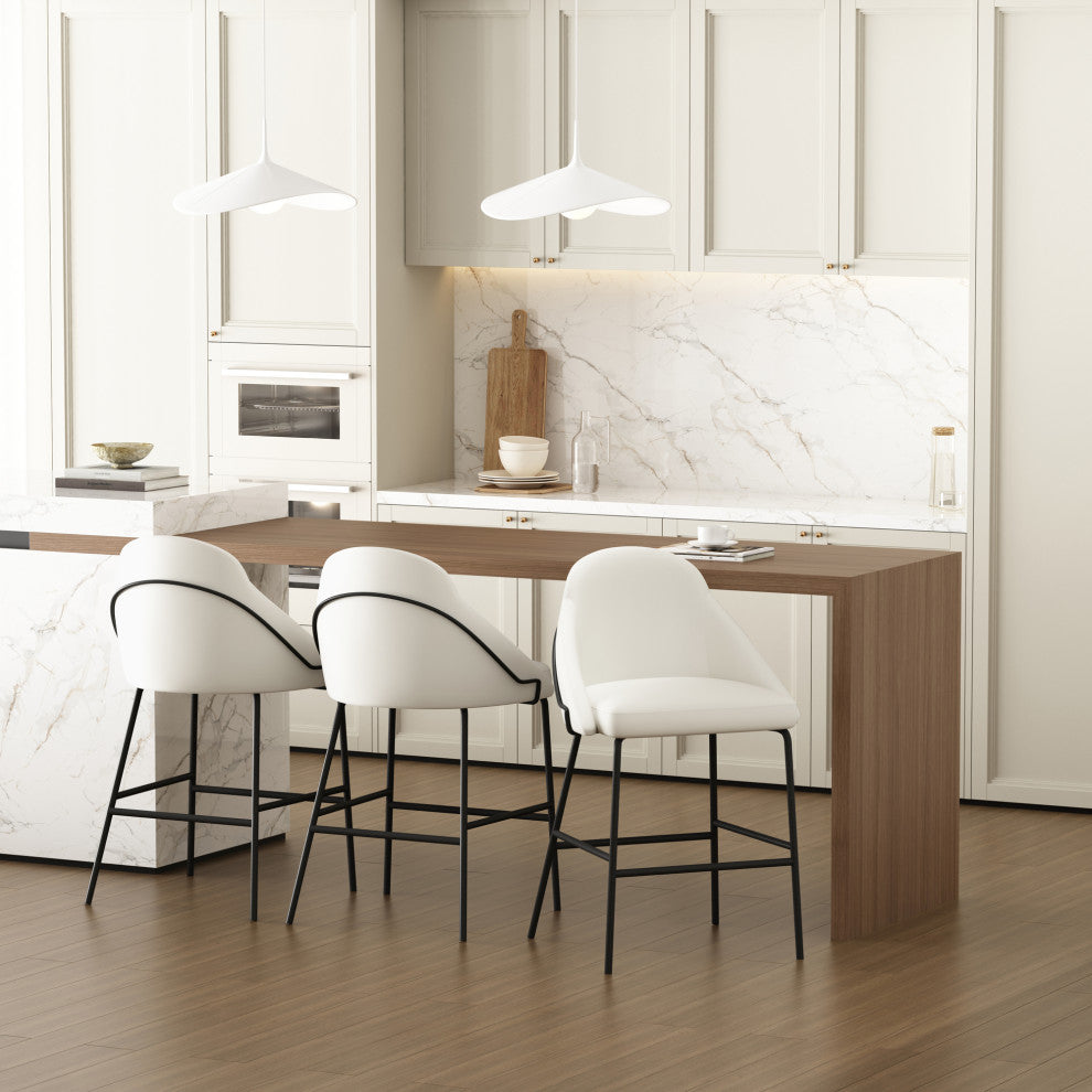 Manhattan Comfort Gracie Counter Stool, Set of 3