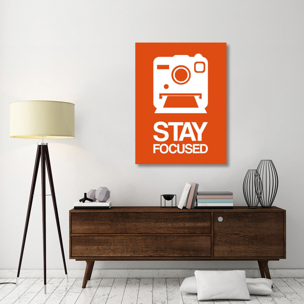 "Stay Focused Polaroid Camera Poster 3" Fine Art Print