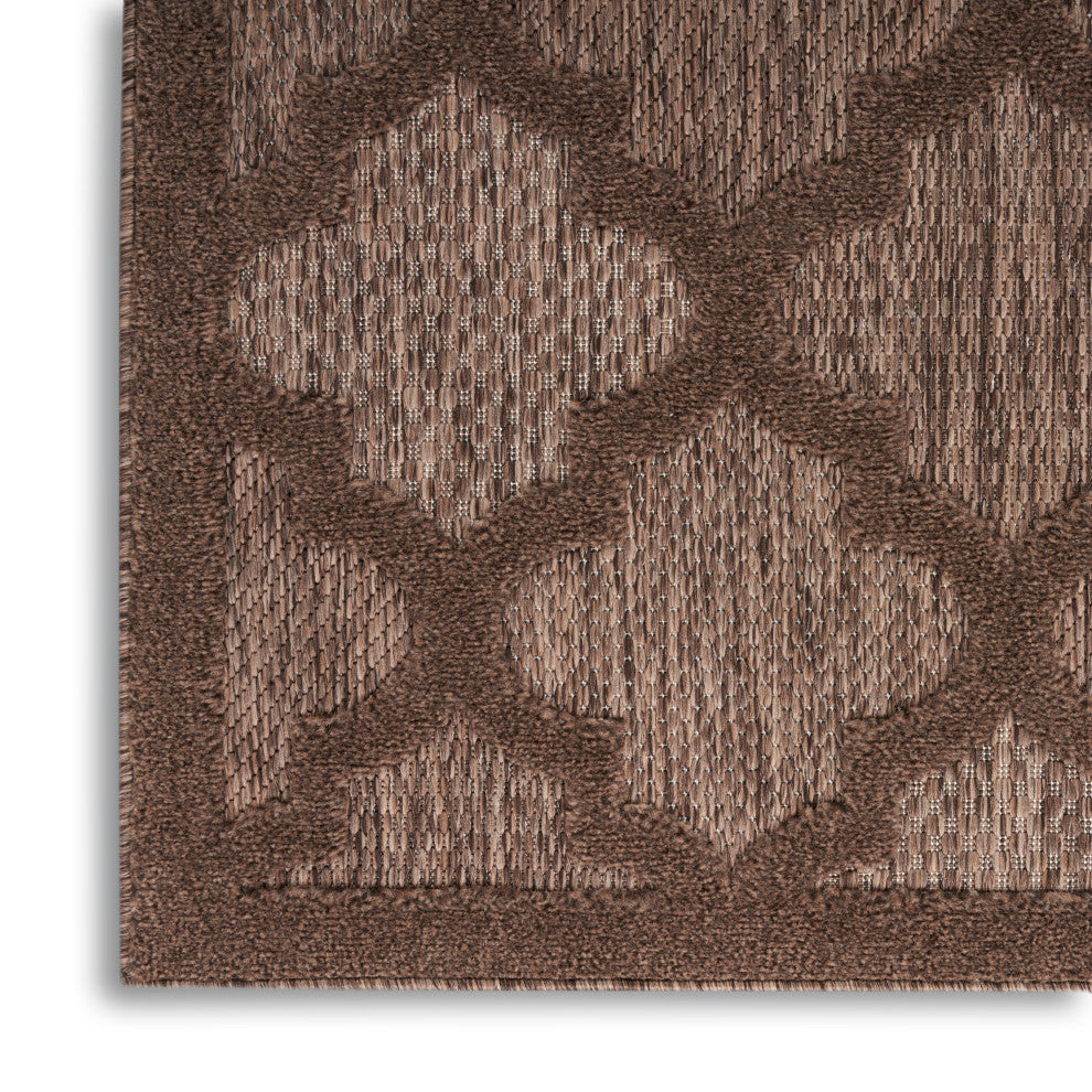 Nourison Nourison Easy Care 2'2" x 14 Brown Modern Rug