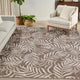 Nourison Garden Oasis 10' x 14' Mocha Tropical Rug