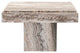 Silver Travertine Rectangular Side Table, Eichholtz Sartoria