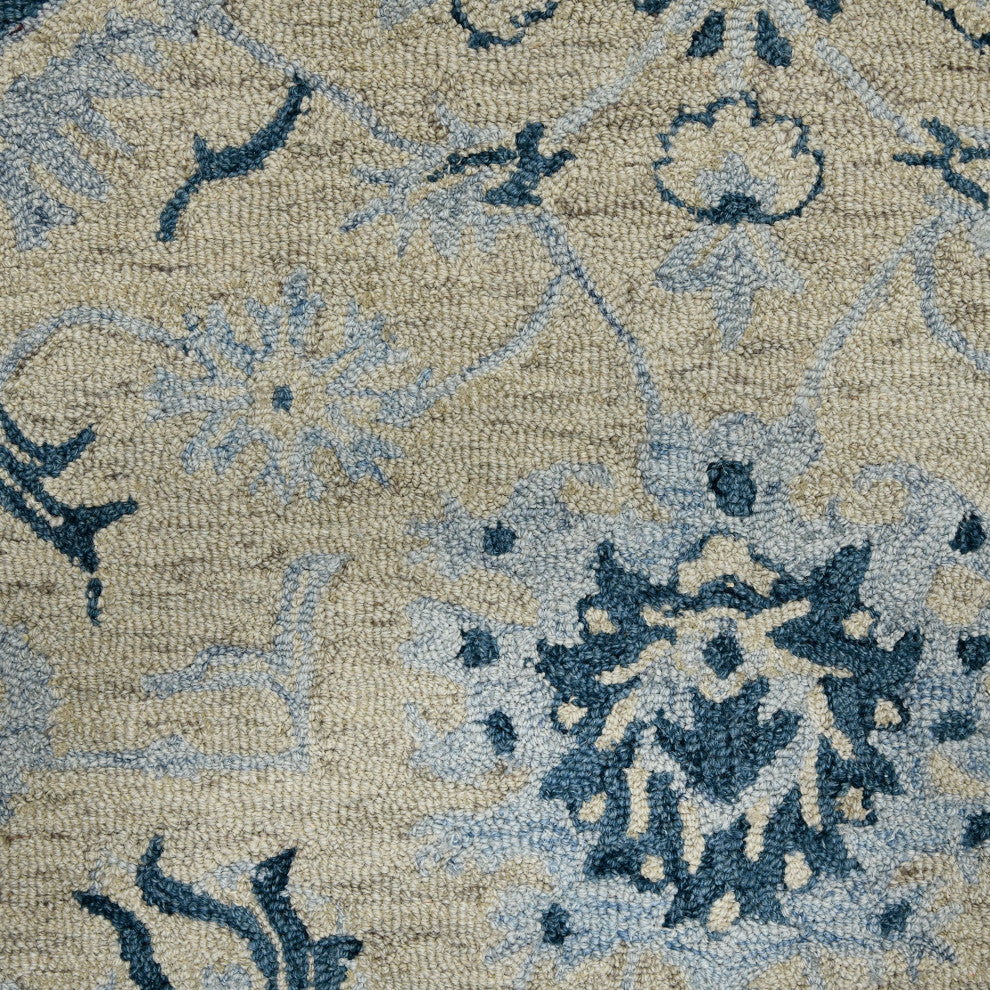 Romania Newburg Area Rug, Light Blue, 5' x 8', Floral