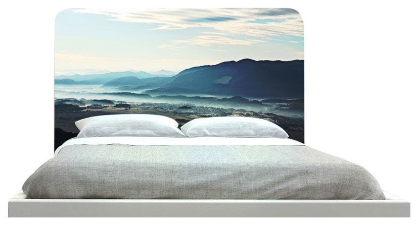 "Cloudy Mountains" Headboard