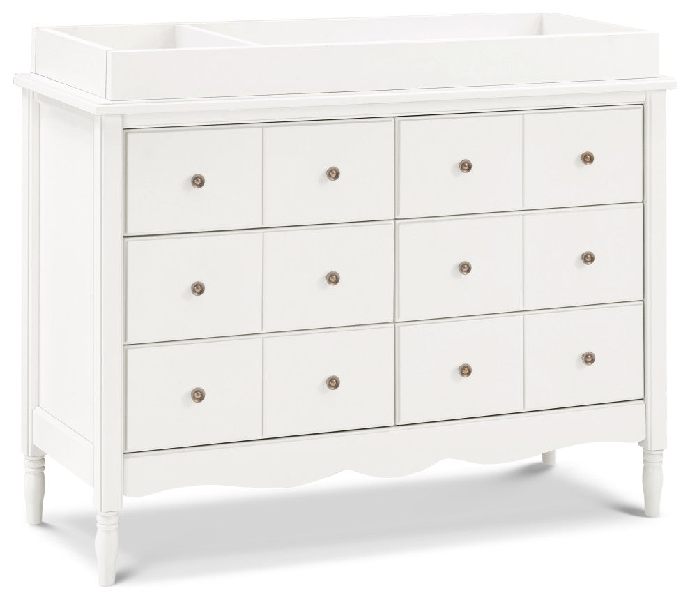 Liberty 6-Drawer Assembled Dresser, Warm White