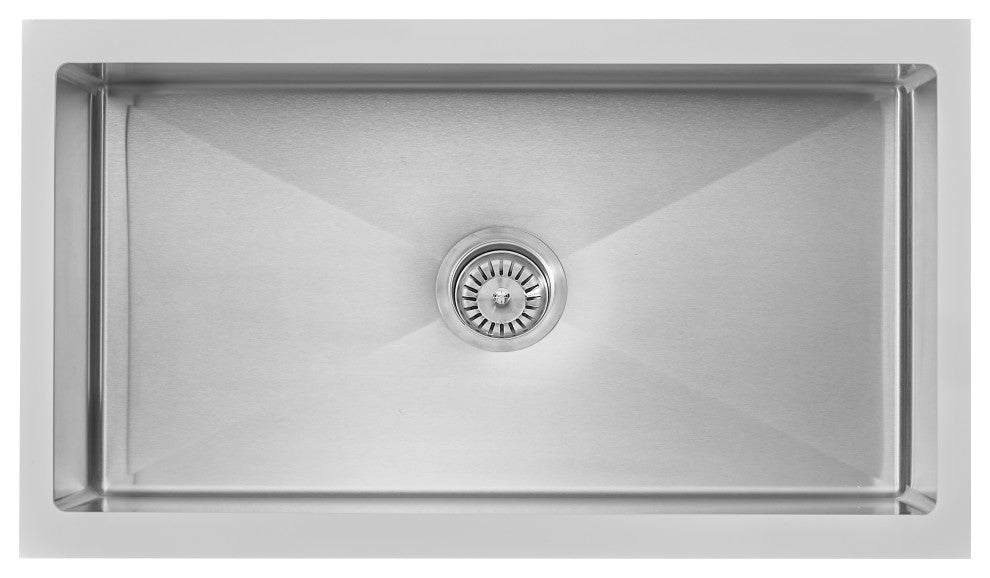 Single Bowl Farmhouse Stainless Sink, 33"