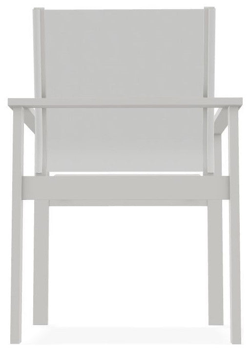 Tribeca Sling Outdoor Stackable Armchair, White/Snow