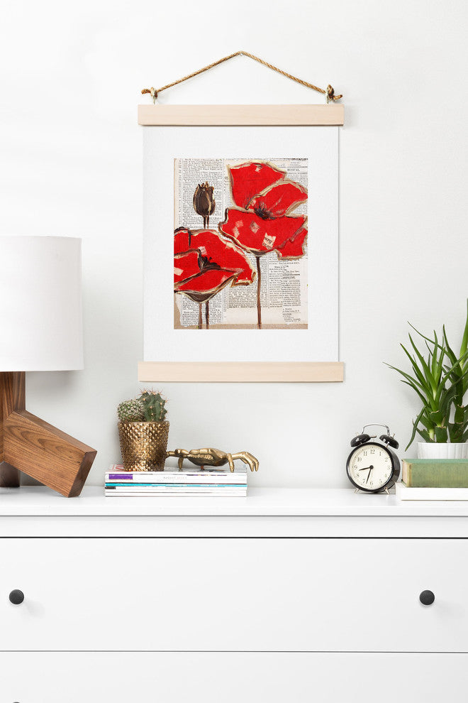 Deny Designs Irena Orlov Red Perfection Art Print