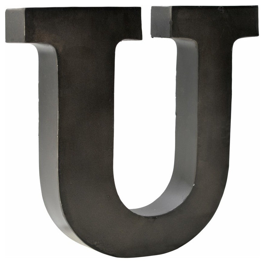 Metal Letter on Raw Metal Finish, 12"