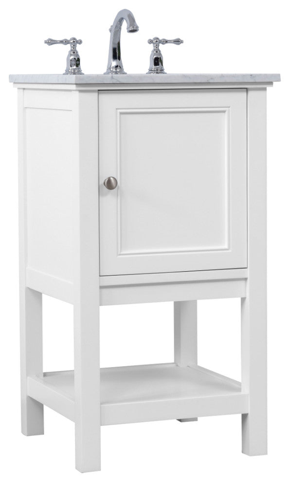 Matilda 19" Single Bathroom Vanity Set, White