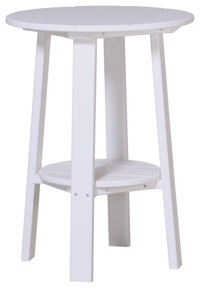 Poly Deluxe 28" End Table, White