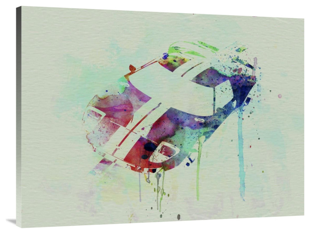 "Ford GT Top Watercolor" Fine Art Print