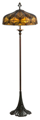 Meyda Lighting 63"H Original Handel Peacock Floor Lamp
