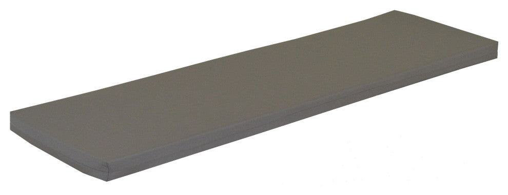 Bench Cushion, Gray, 6 Foot