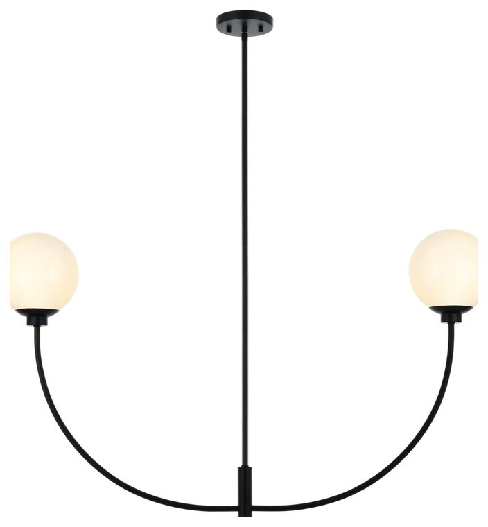 Living District Nyomi 42" Chandelier in Black
