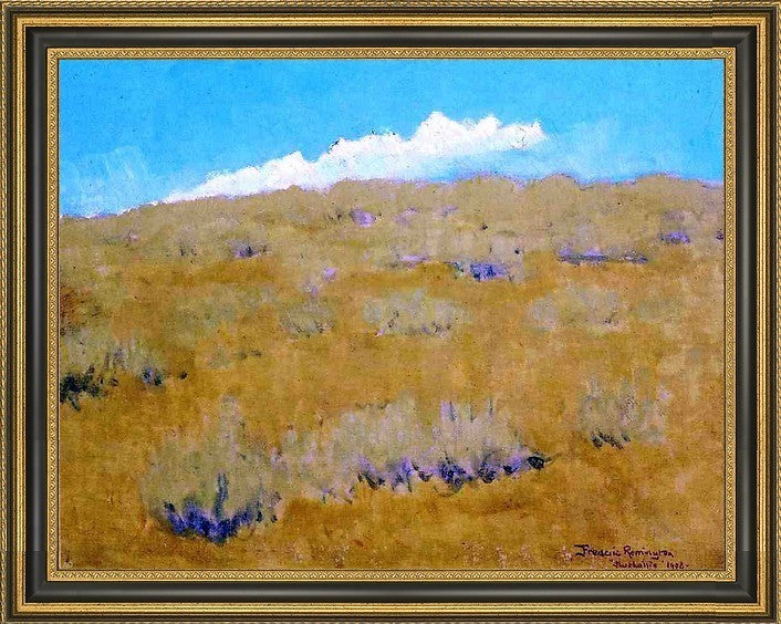 Frederic Remington Shoshonie Framed Premium Canvas Print, 21"x28"
