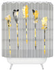 Deny Designs Iveta Abolina Gray Yellow Feathers Shower Curtain