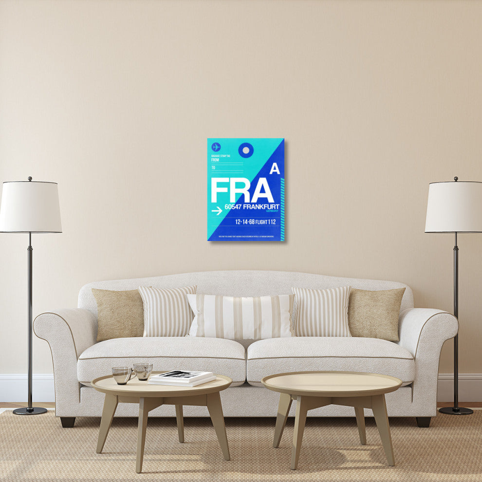 "FRA Frankfurt Luggage Tag 1" Fine Art Print