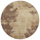 Machine Washable Indoor/Outdoor Chantille ACN1902 Brown 8' x 8' Round Rug
