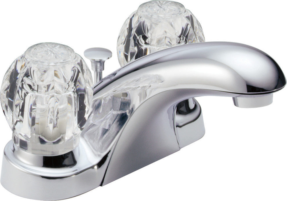 Delta Foundations Two Handle Centerset Bathroom Faucet, Chrome, B2512LF