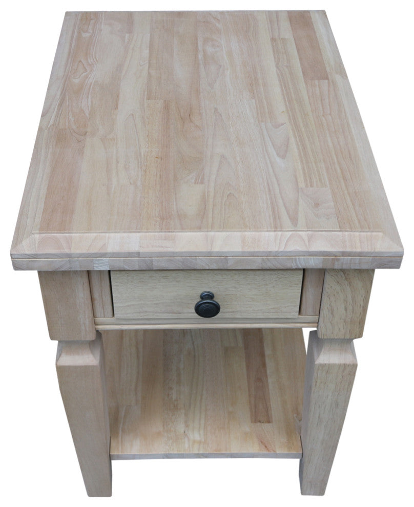 Vista End Table, Unfinished