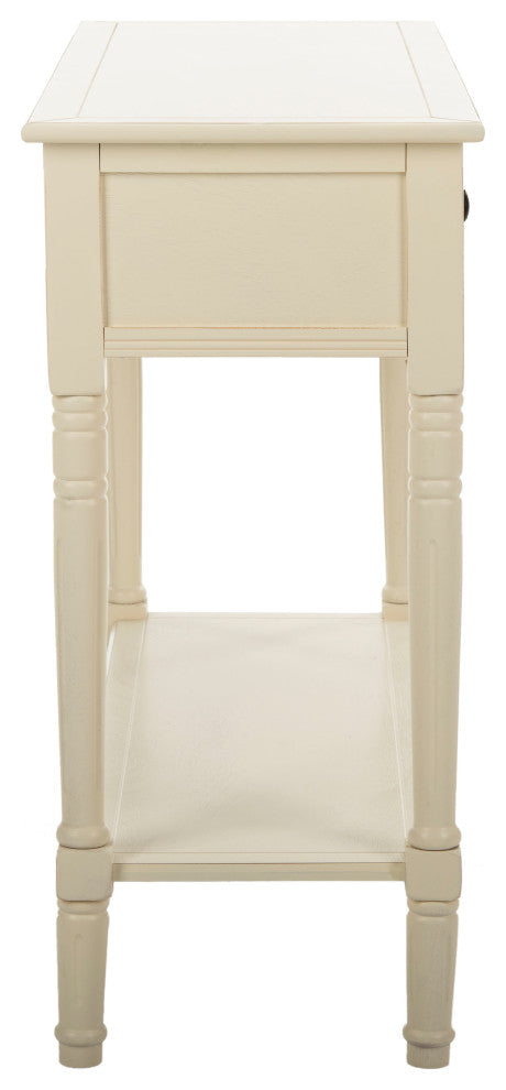 Safavieh Samantha 2-Drawer Console, Distressed Cream