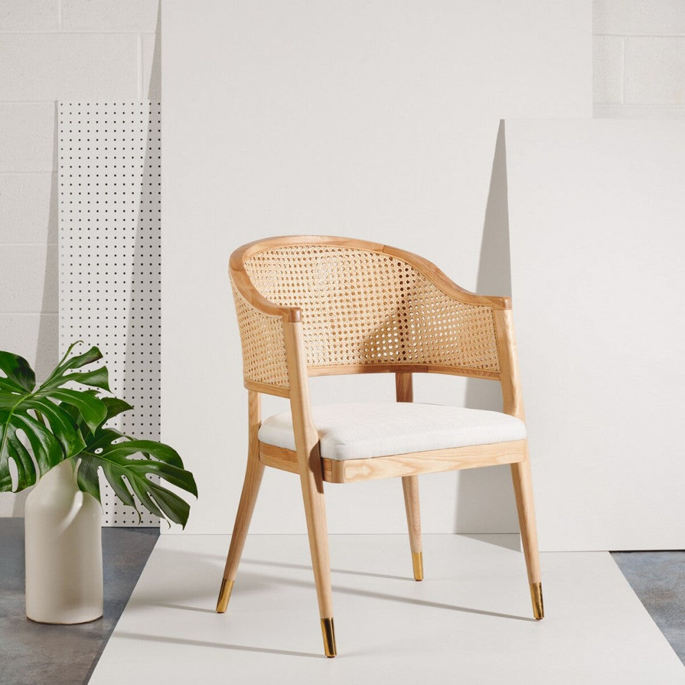 Safavieh Couture Rogue Rattan Dining Chair, Natural
