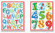 Letters and Numbers, Primary Colors 2-Piece Wall Plaque Set
