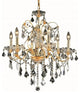 Elegant Lighting St. Francis 24" 6 Light Royal Crystal Chandelier