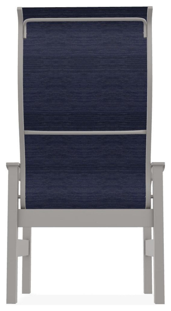 Leeward Sling Outdoor Supreme Armchair, Collect Indigo/Warm Gray