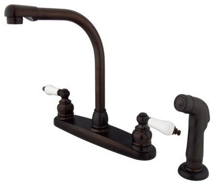 Kingston Brass Centerset Kitchen Faucet, Oil Rubbed Bronze