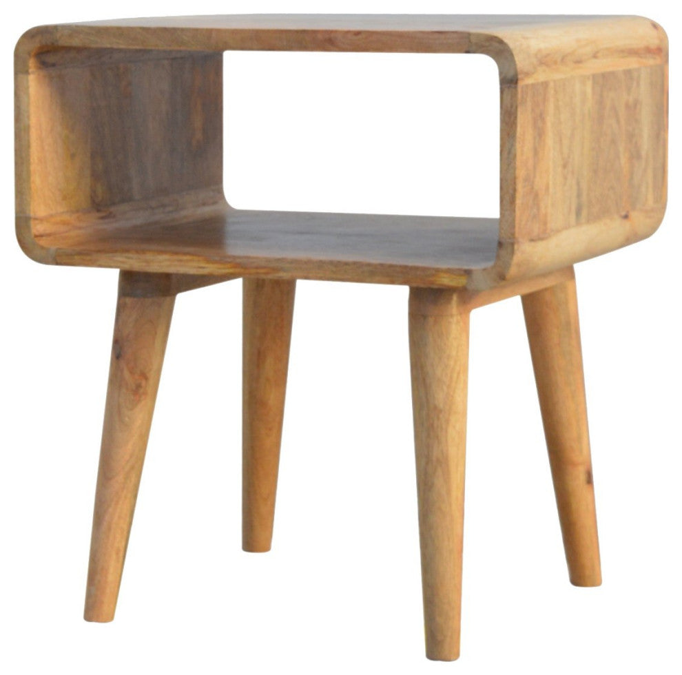 Curved Open Nightstand