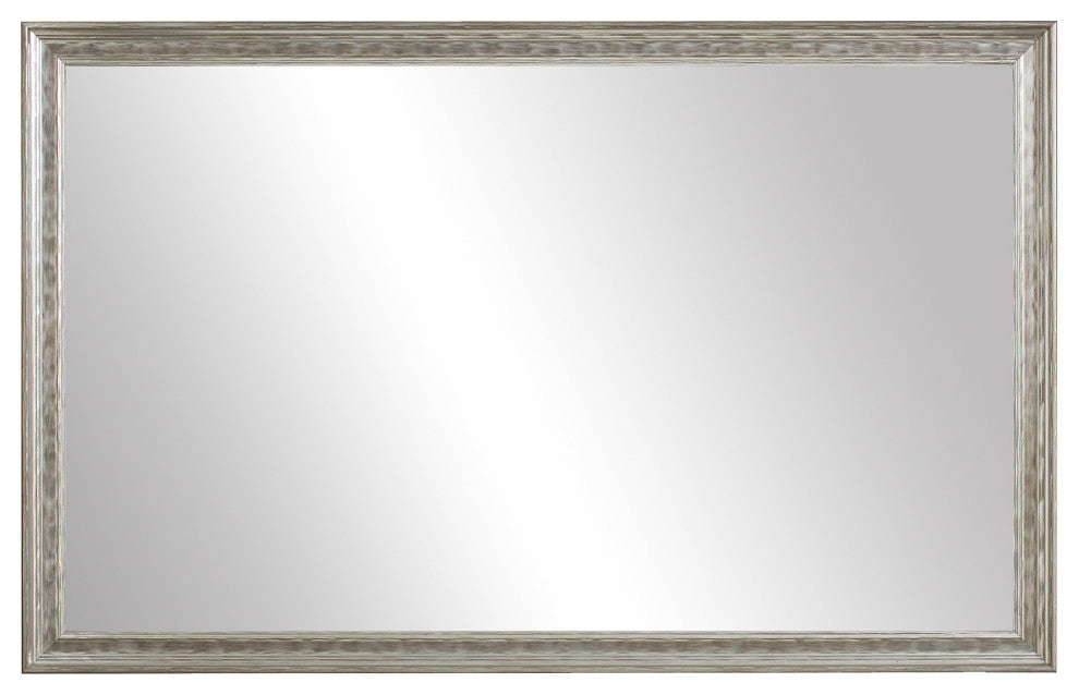Crenshaw Framed Wall Mirror, Silver, 36" X 48"