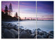 "Rocky Burleigh Point in Blue" Metal Wall Art, 3 Panels, 36"x28"