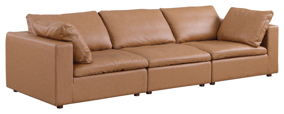 Dante  Modular Sofa and Loveseat, Upholstered in Top Grain Italian Leather