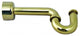 1.5" X 1.25" P-Trap With High Box Flange In Polished Brass