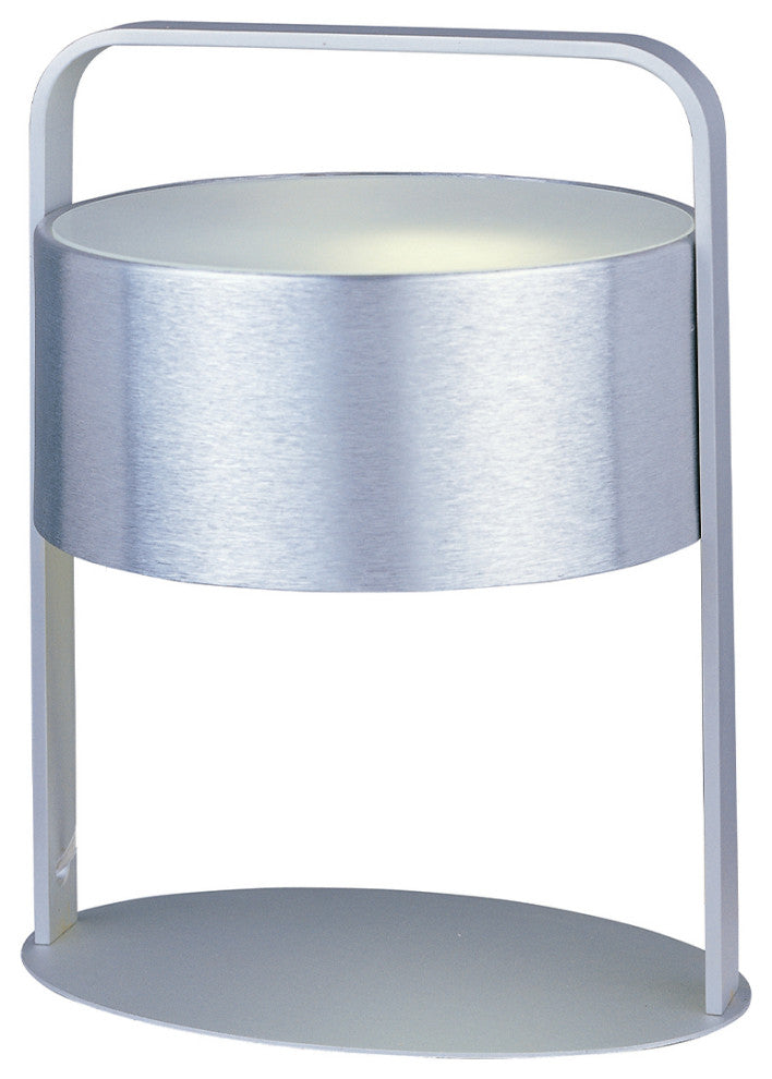 Percussion 13"H 1-Light Table Lamp Light Fixture Polished Chrome Finish by ET2