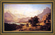Albert Bierstadt Bernese Alps as Seen near Kusmach Framed Canvas Print, 15"x30"