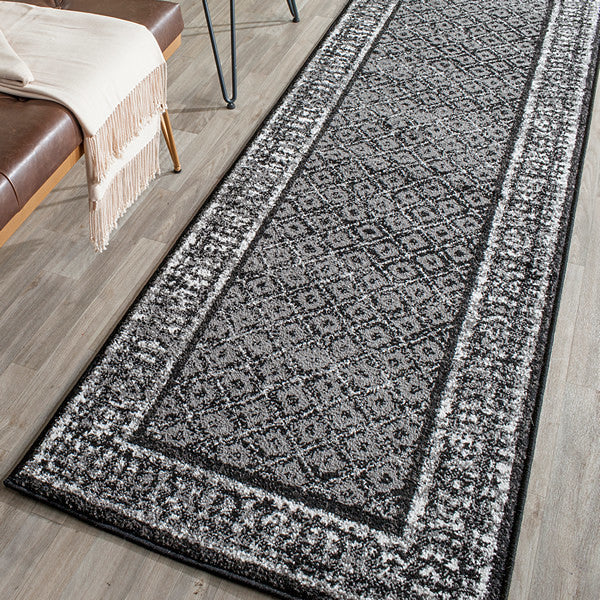 Safavieh Adirondack Adr110A Rug, Black/Silver, 6'0" X 6'0"