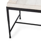 Achen Leather Hide Ottoman Bench by Kosas Home , Ivory, 60"