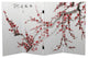 3' Tall Double Sided Plum Blossom Canvas Room Divider