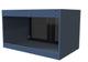 CastelloUSA Solaria Glass Facade Floating Vanity, 36", No Top, Base Only
