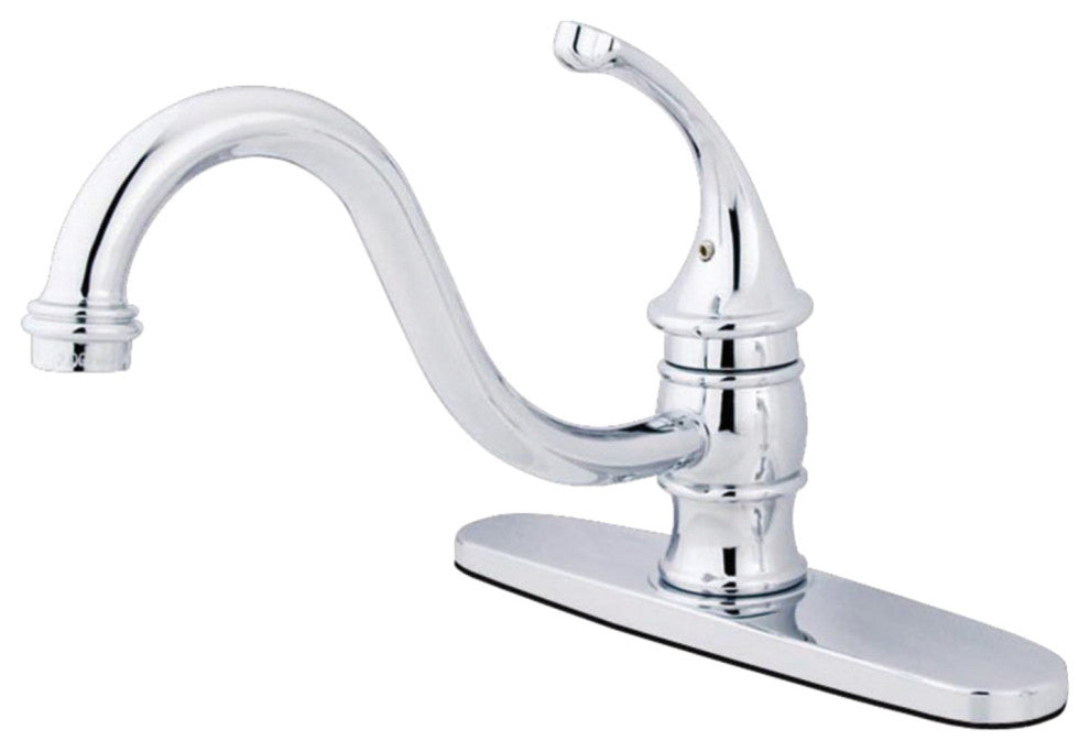 Kingston Brass Single-Handle Kitchen Faucet, Polished Chrome