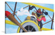 Marmont Hill, "Fly Boy" by Mike Taylor Painting Print on Wrapped Canvas, 60x30