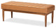 St Clair Modern Farmhouse Dining Bench, Tan