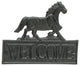 Attractive Cast Iron Horse Welcome