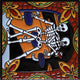 6x6 Wine Tasting. Day-Of-The-Dead Clay Tile