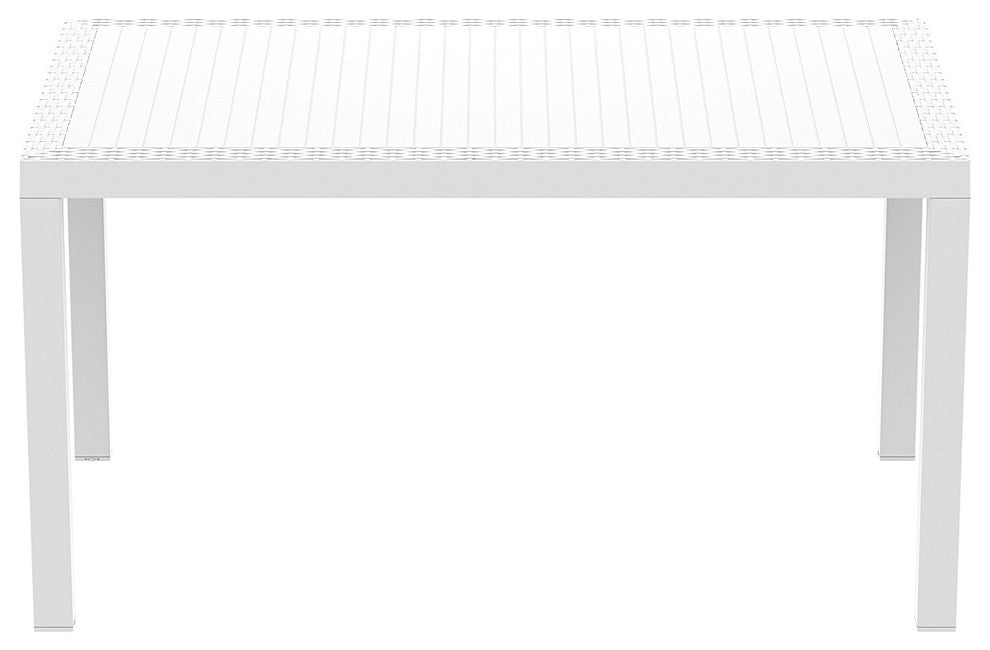 Compamia Orlando Outdoor Rectangle Dining Table, White