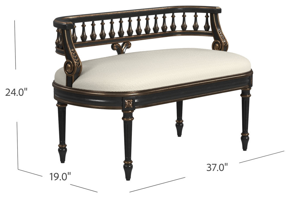 Butler Mansfield Caf" Noir Bench