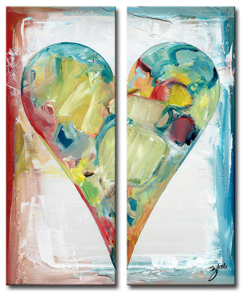 Heartwork "Daniel" 2-Piece Canvas Art Set, 30"x12"
